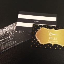 salon m hair stylist business cards